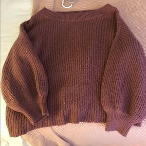 Off shoulder sweater